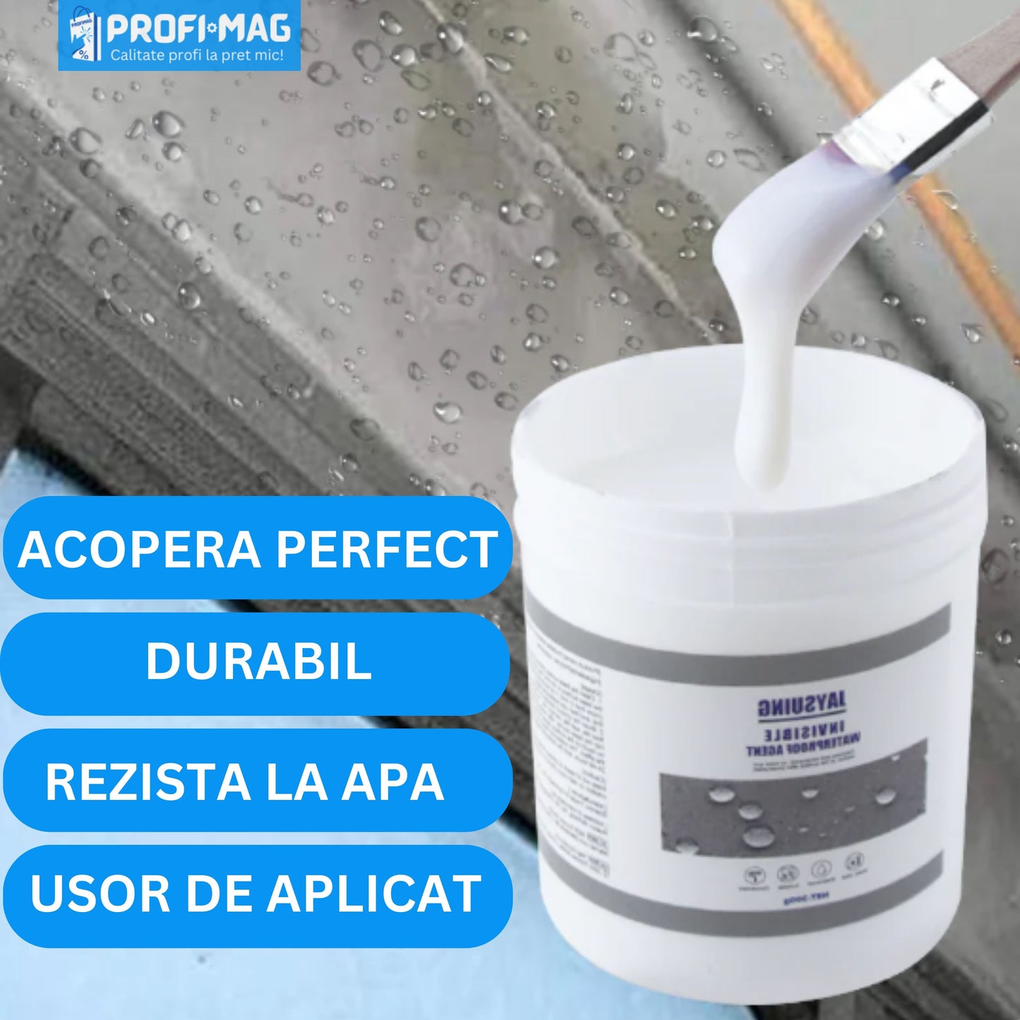 Adeziv etanșator transparent