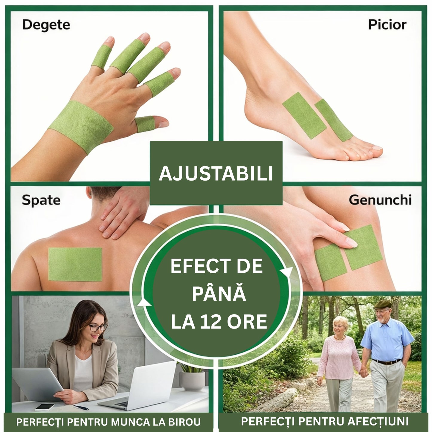 NaturCalm - plasturi speciali pentru articulații și mușchi