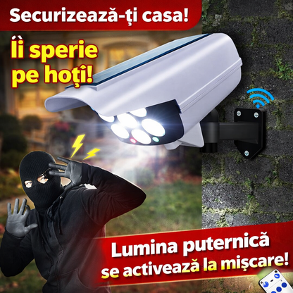 Camera supraveghere falsa (Proiector solar)