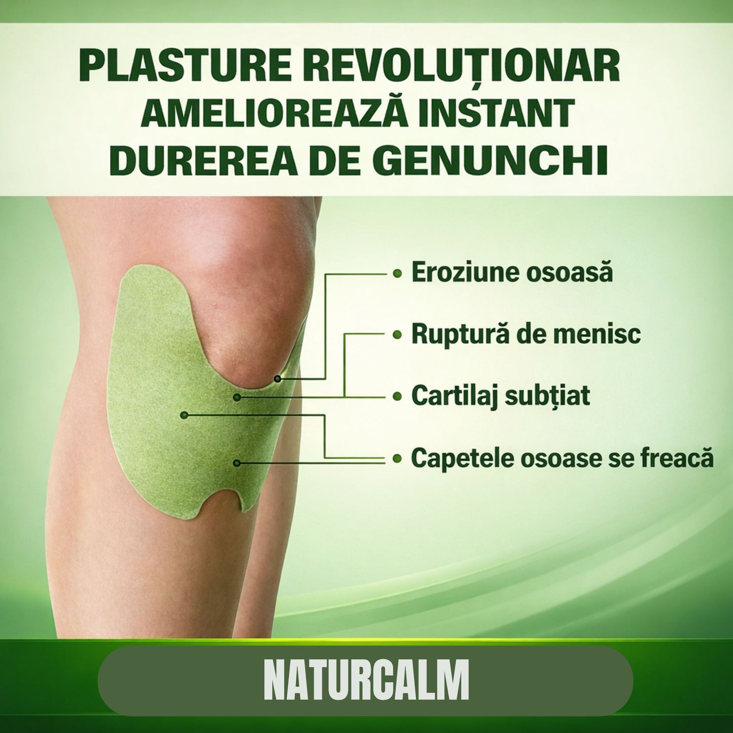NaturCalm - plasturi speciali pentru articulații și mușchi